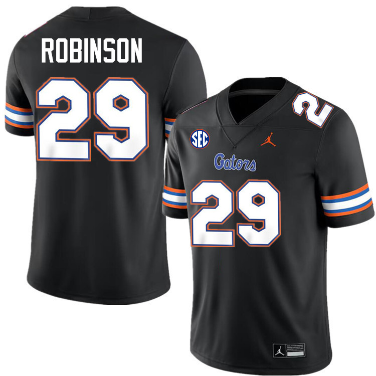 #29 Jaden Robinson Gators Jersey,Florida Gators College Football Jerseys Stitched-Black